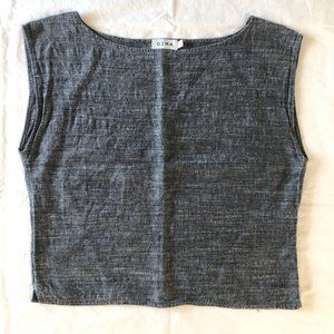 OZMA Isla Tee in B/W Yarndye